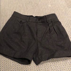 Wool long shorts